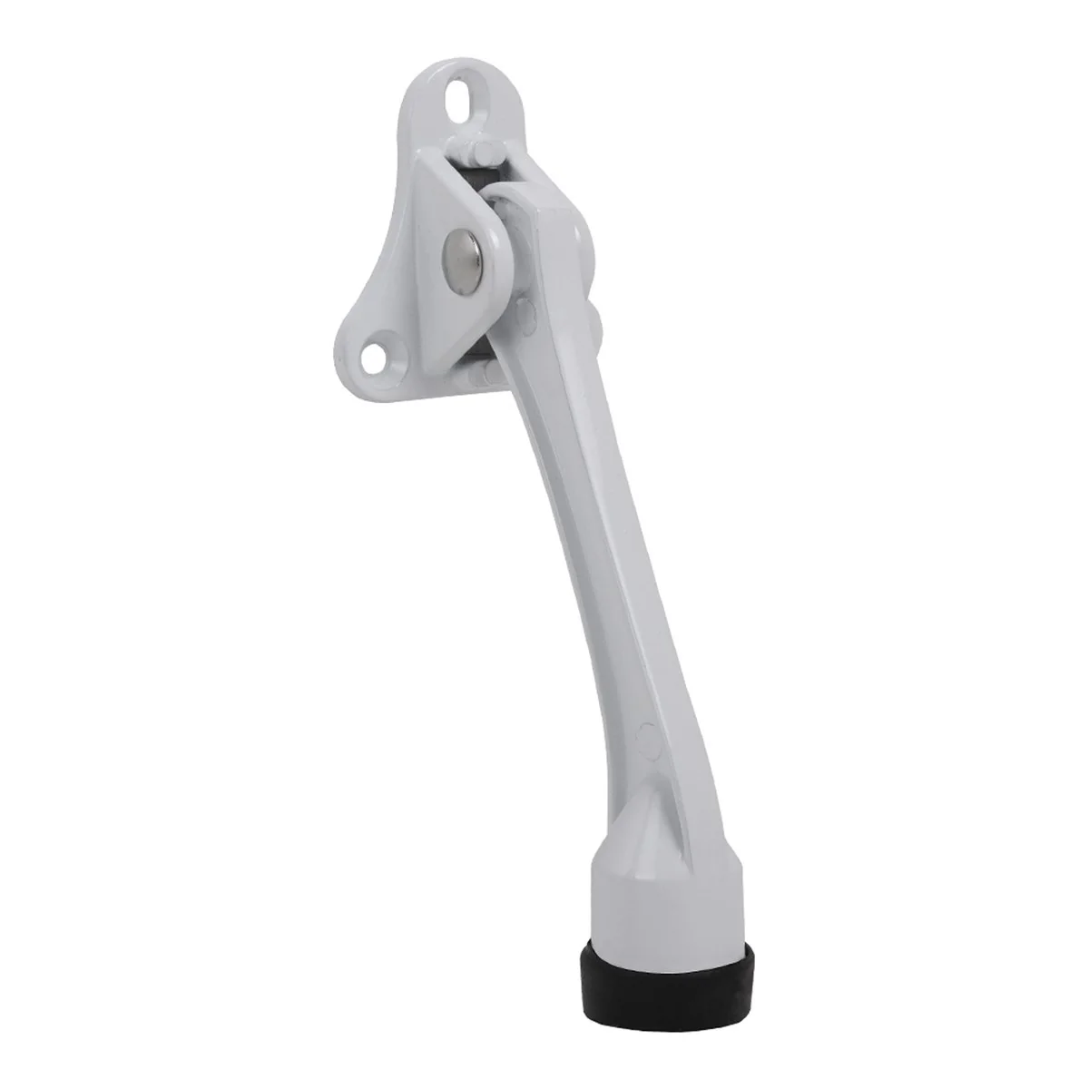 DS Упор дверной напольный STOPPER-100 WH (белый) козья ножка